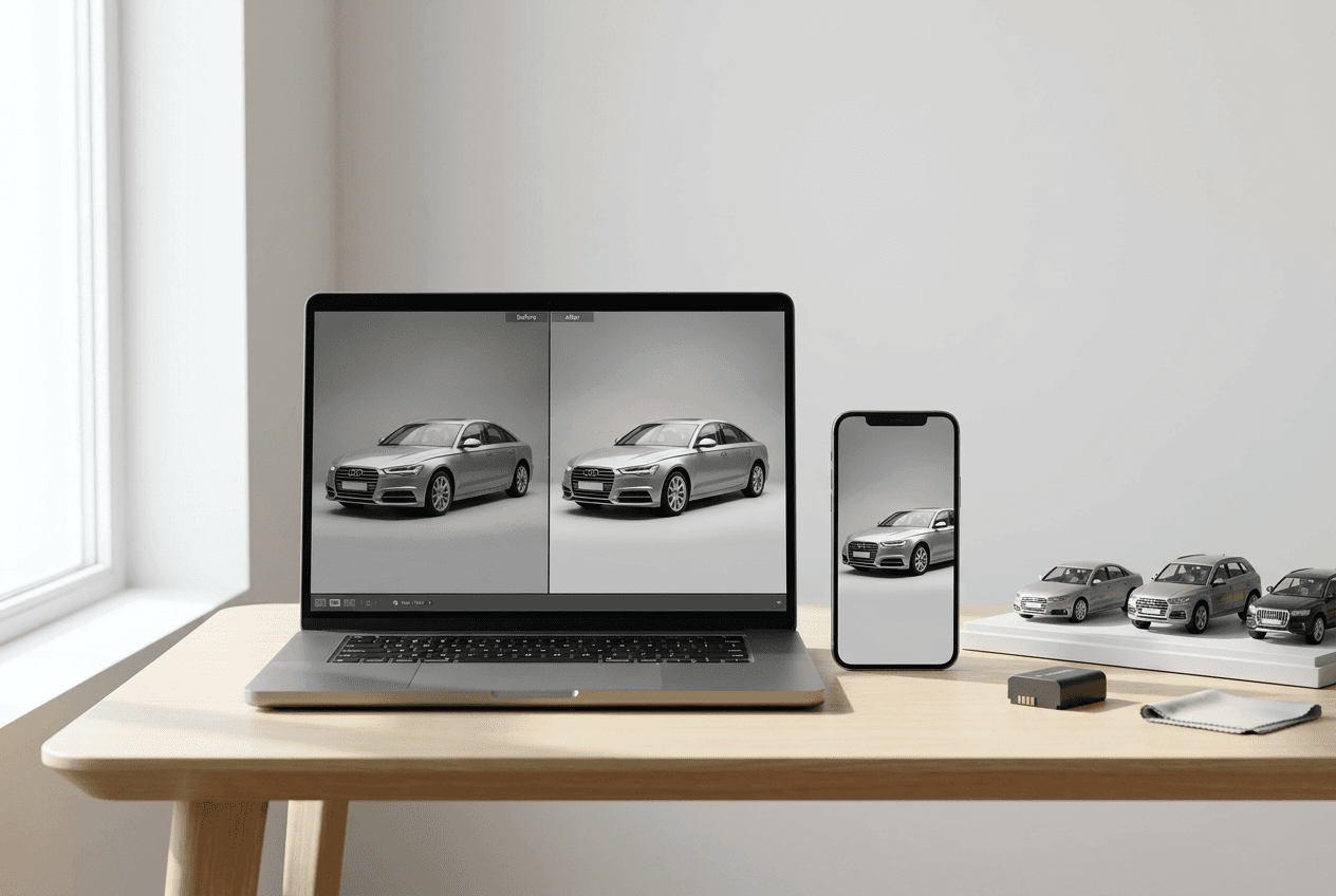 Beste Auto-Fotobearbeitungssoftware für Händler (2026)